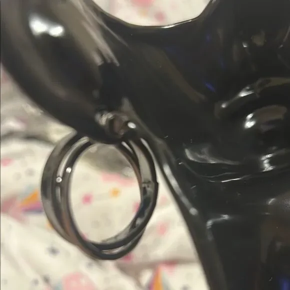 Paparazzi Black Hoop Earrings - Picture 13 of 14